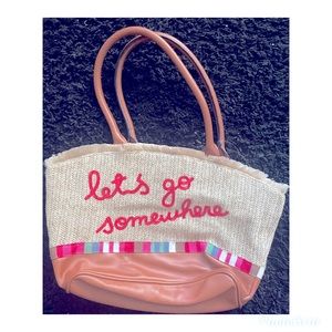 Summertime straw purse